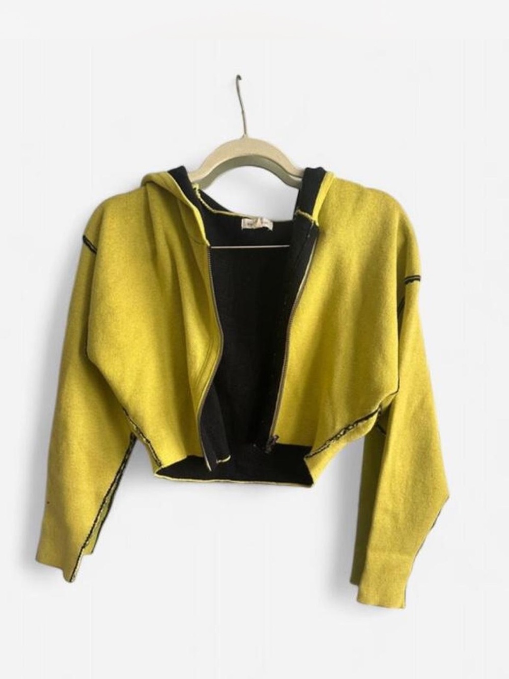 Women’s Hooded Cropped Sweater - Reversible Style